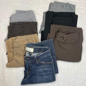 Ann Taylor Lot - 00P - 3 Casual, 3 Business, 1 Jeans - All New Wardrobe!